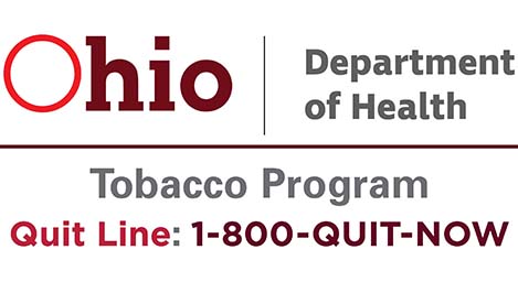 Ohio Department of Health Tobacco Program, Quit Line 1-800-QUIT-NOW